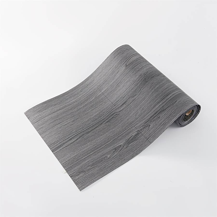 Self Adhesive Floor Stickers Dark Grey Wood Grain 2 Rolls