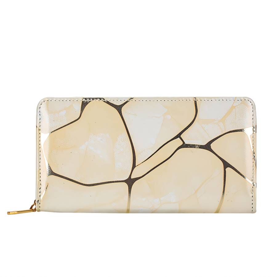 1pc Fashion Trend Women'S National Style Color Printing Coin Wallet 2025 Large Capacity Storage Bag