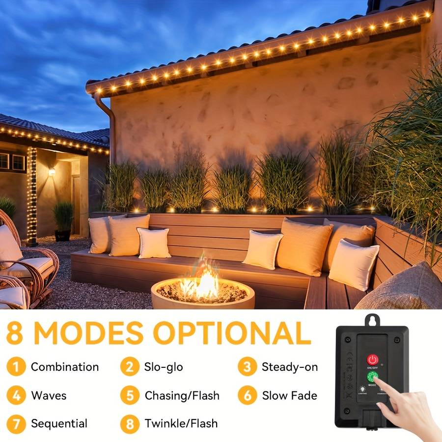 Christmas Lights 2 Pcs   16.4Ft 5M 100Leds