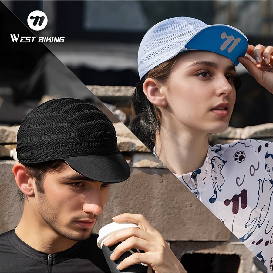 West Biking Quick-Dry Cycling Cap Breathable Mesh Back Lightweight Polyester Bike Hat