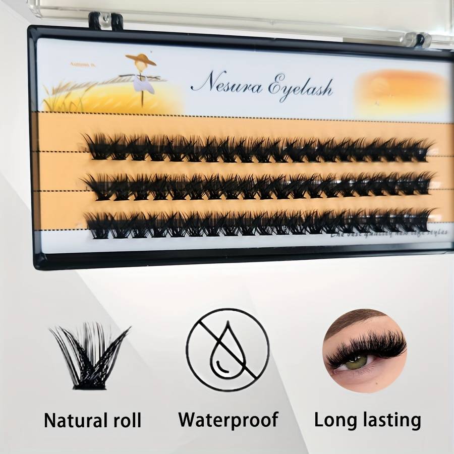 60pcs Natural Soft Individual Lashes Hair Length 70d 10mm 18mm