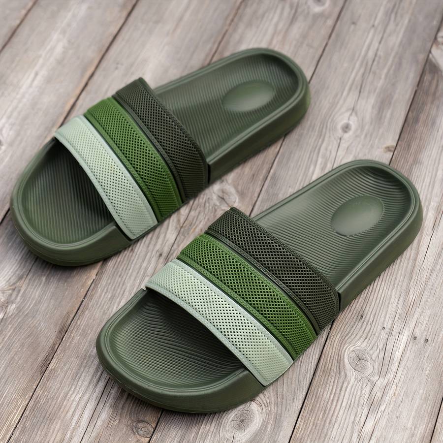 Men Slippers Summer Style Black Size Uk 6.5 To 7