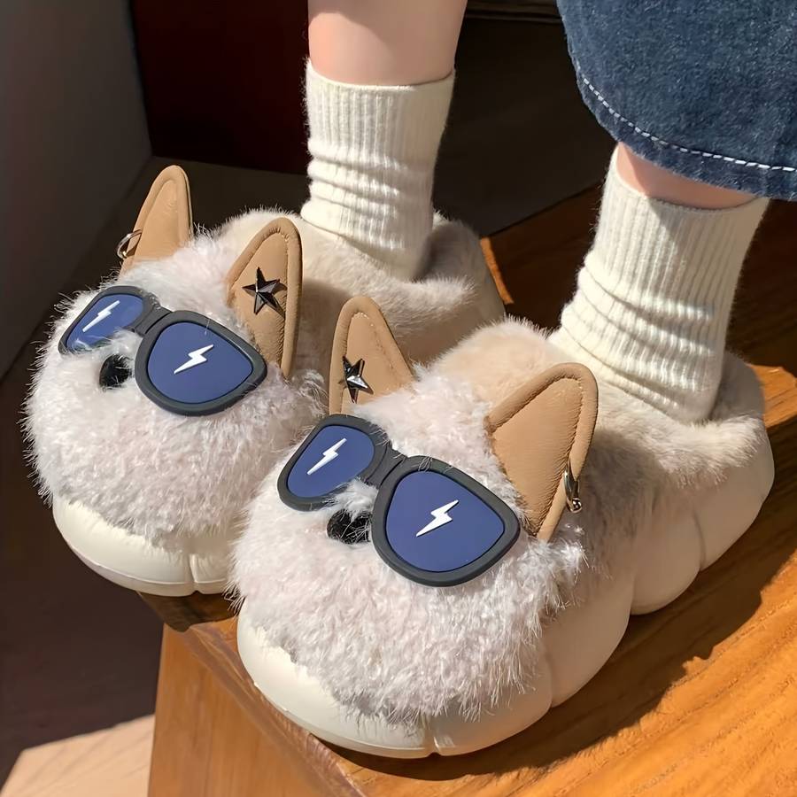 Cotton Slippers Color Black Sizeuk 8-8.5 Big Kid