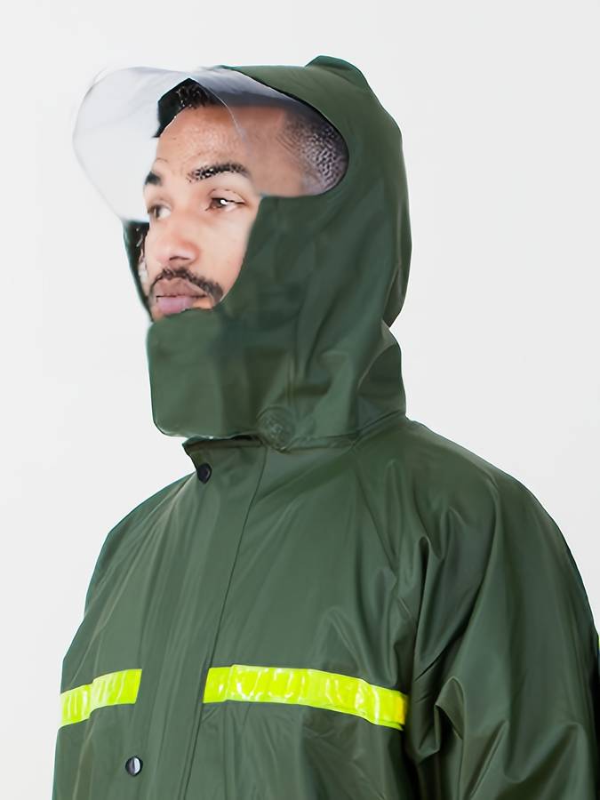 Raincoat Olive Green Size Uk S
