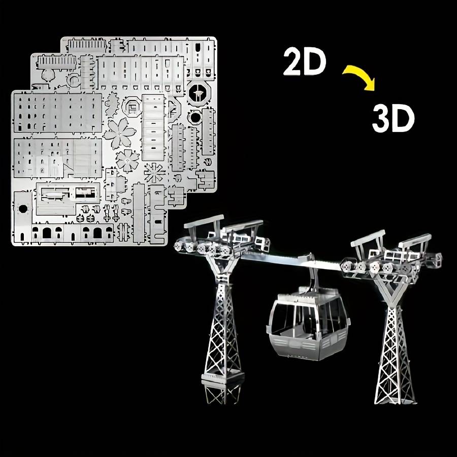 Building Toy Architectural Model Toy Set Items Cable Car