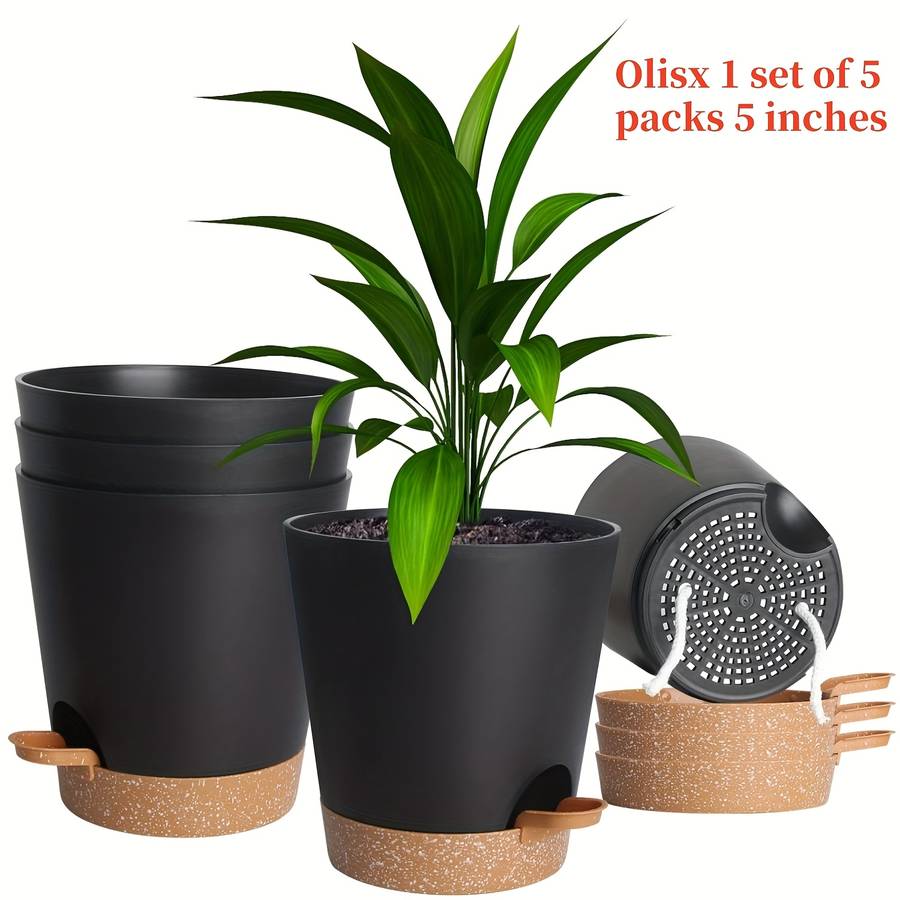 Flowerpot Color Olisx H1405 5 B Black