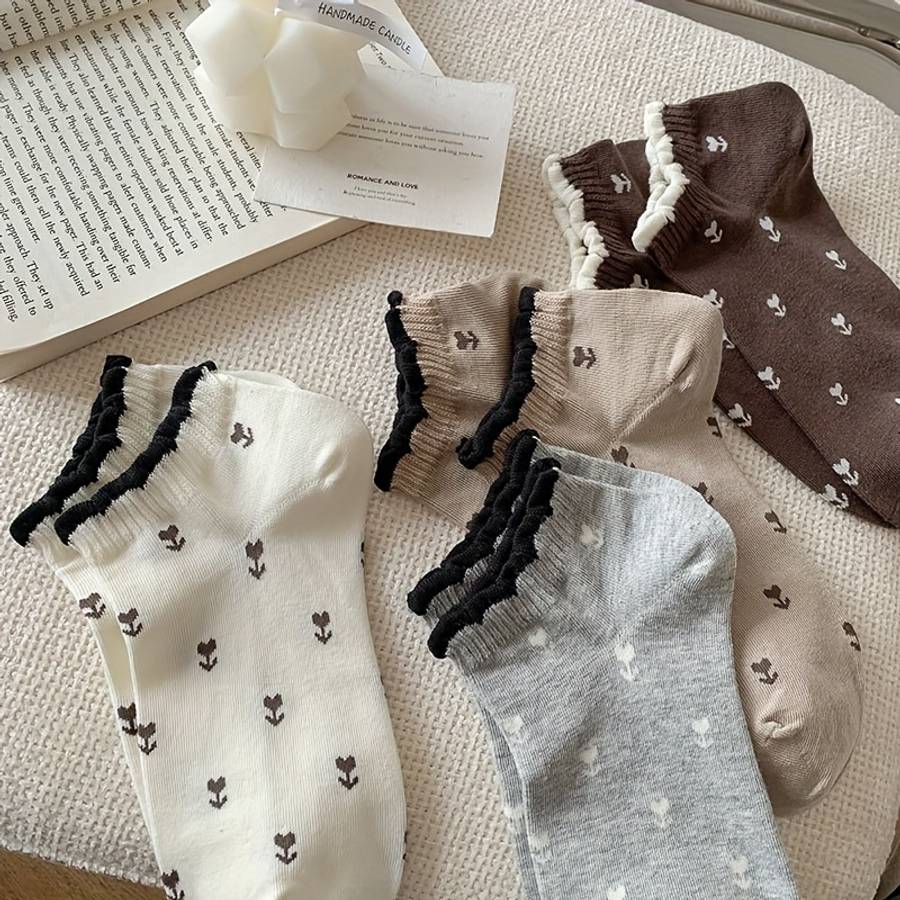 Women S Socks Color 5Pairs Mixed Colors Size Onesize