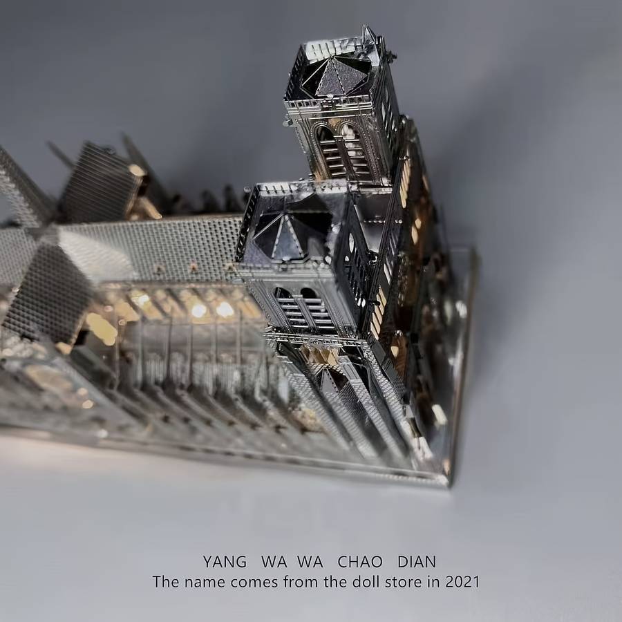 Building Toy Architectural Model Toy Set Color 3D Puzzle  Add   Tools