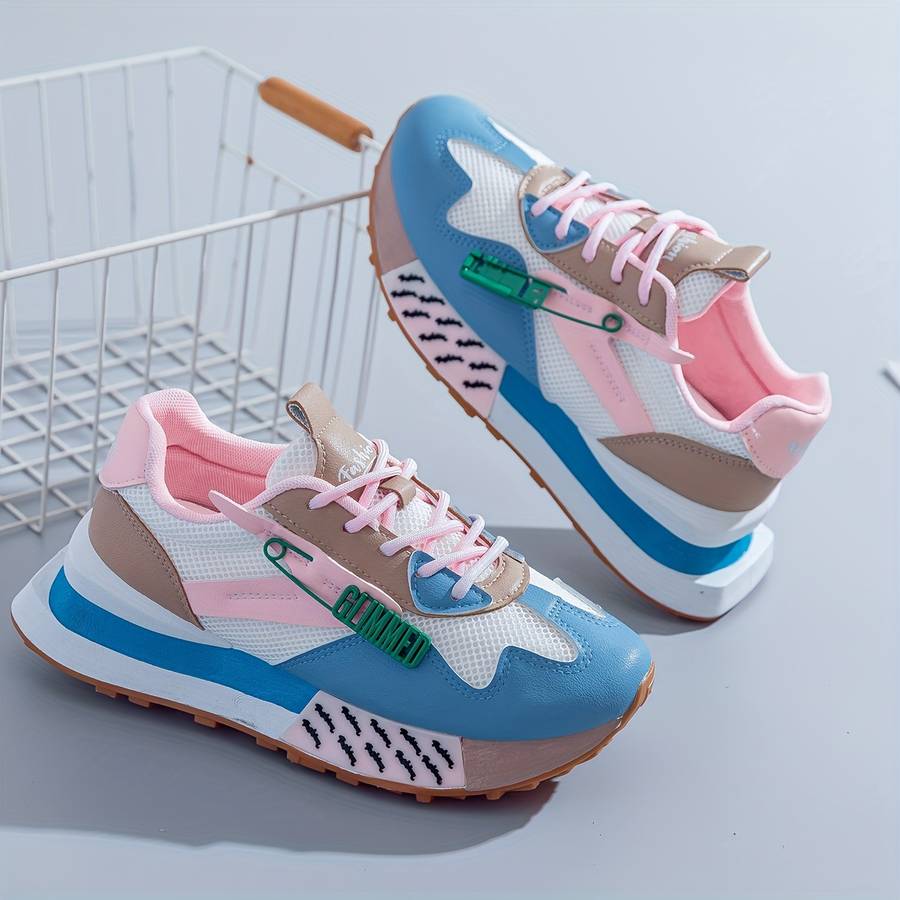 Women S Sneakers Color Blue Pink Sizeuk 5