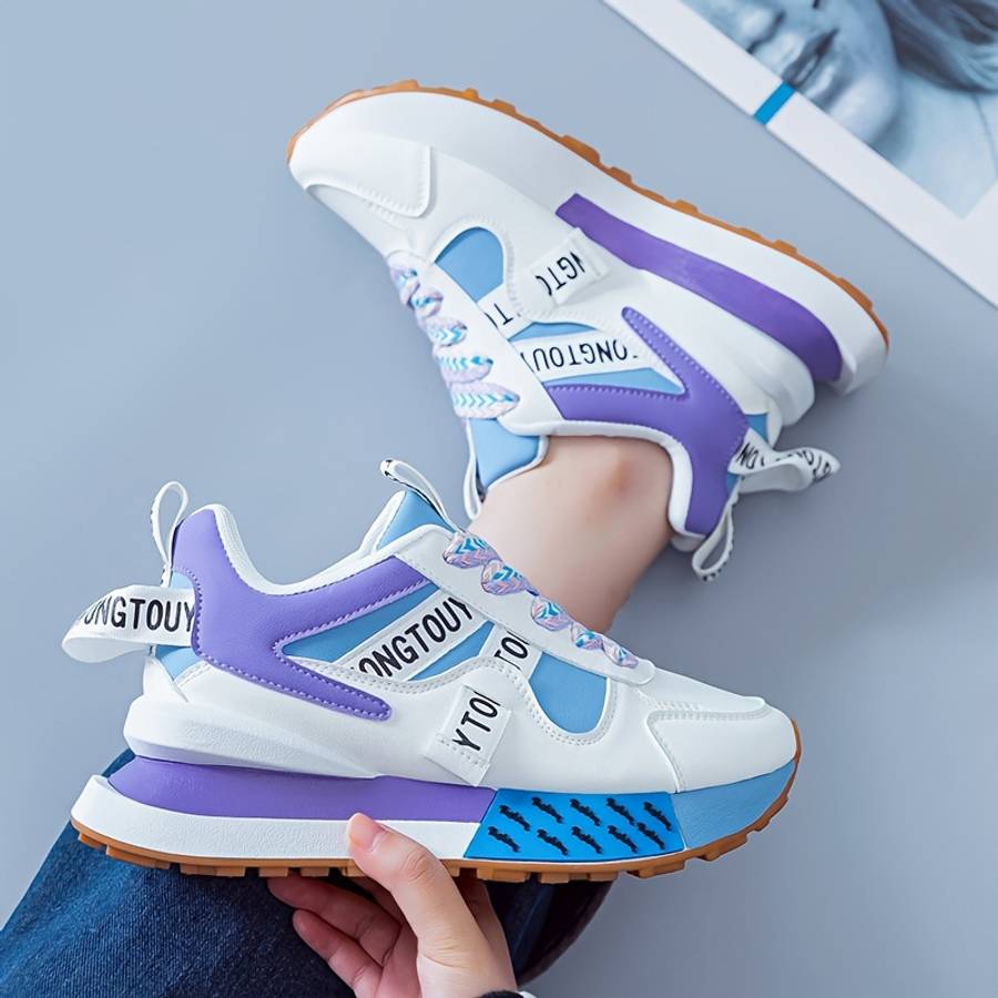 Women S Sneakers Color White Pink Blue Sizeuk 3.5