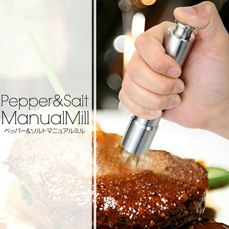 Precision Premium Artisanal Manual Spice Grinder Portable Thumb Press for