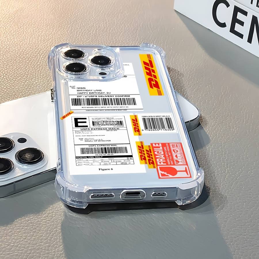 1Pc Mixed Color For iPhone 14 Plus Express Company Label Phone Case