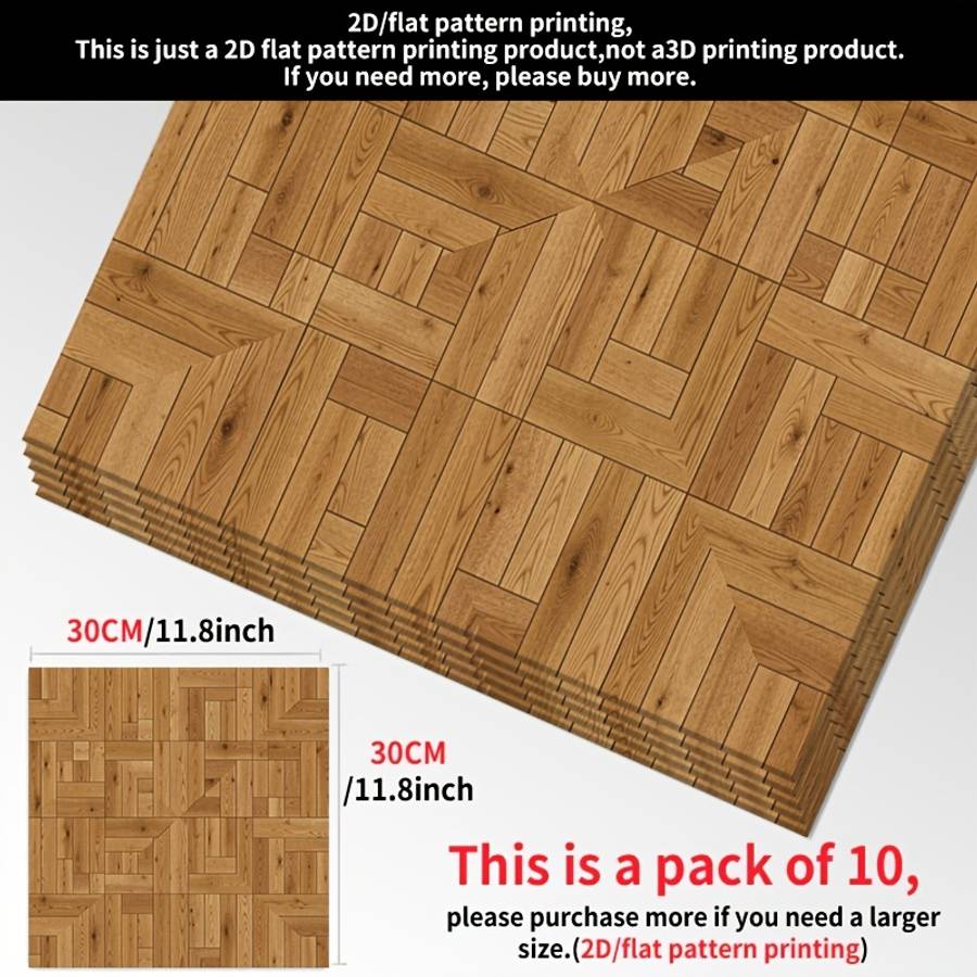 Self Adhesive Floor Stickers 11.8Inchx11.8Inch30X30Cm
