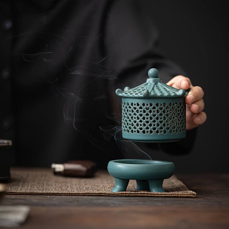 Incense Burner Model  186# Ancient Tower Incense Burner  Brown