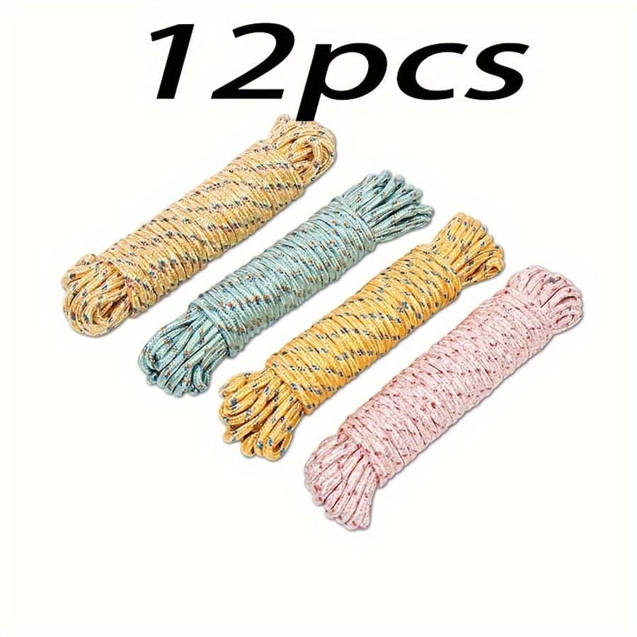 12pcs Durable 10 Heavy Duty Nylon Rope Multipurpose Outdoor Tent Dog Lea 5pcs