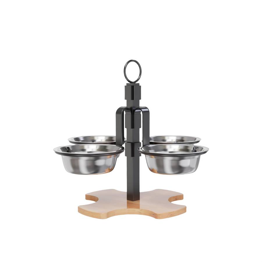 Pet supplies Items Cat Bowl Stand  with 4 Bowls