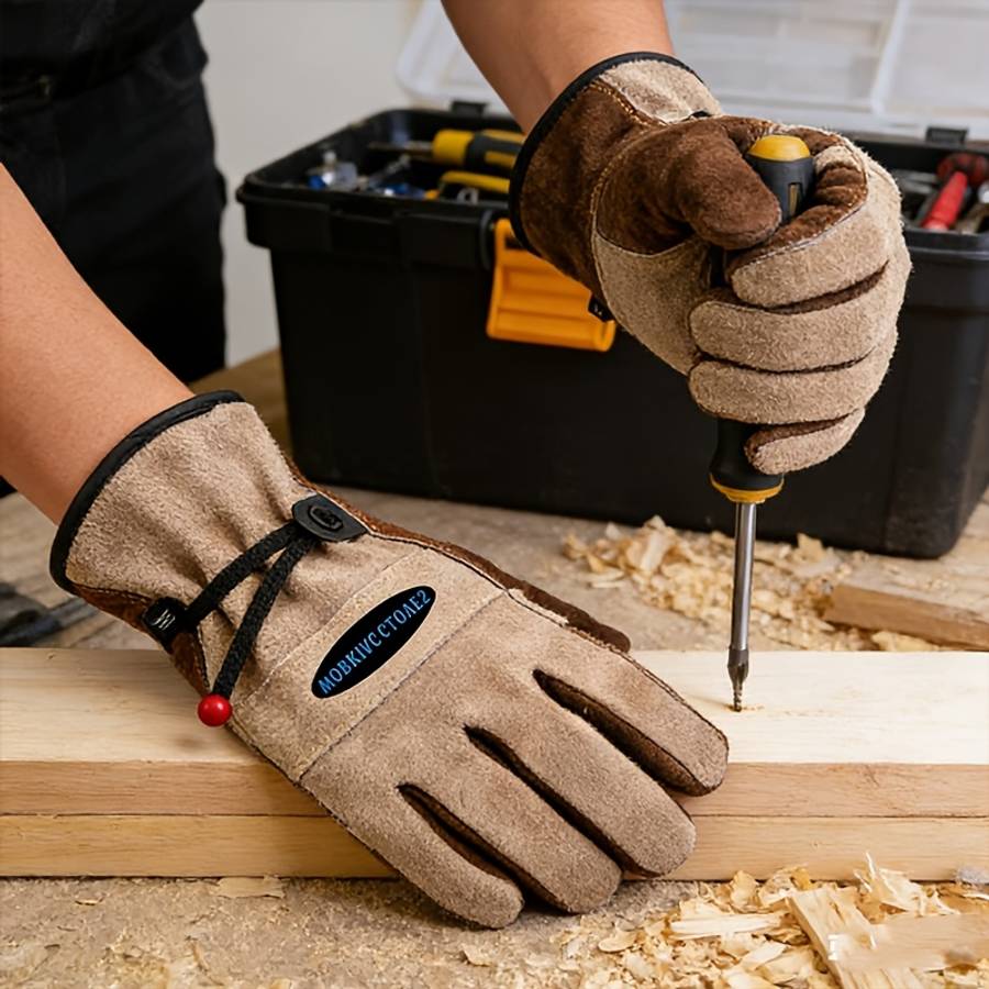 Work Gloves Color Red Sizes