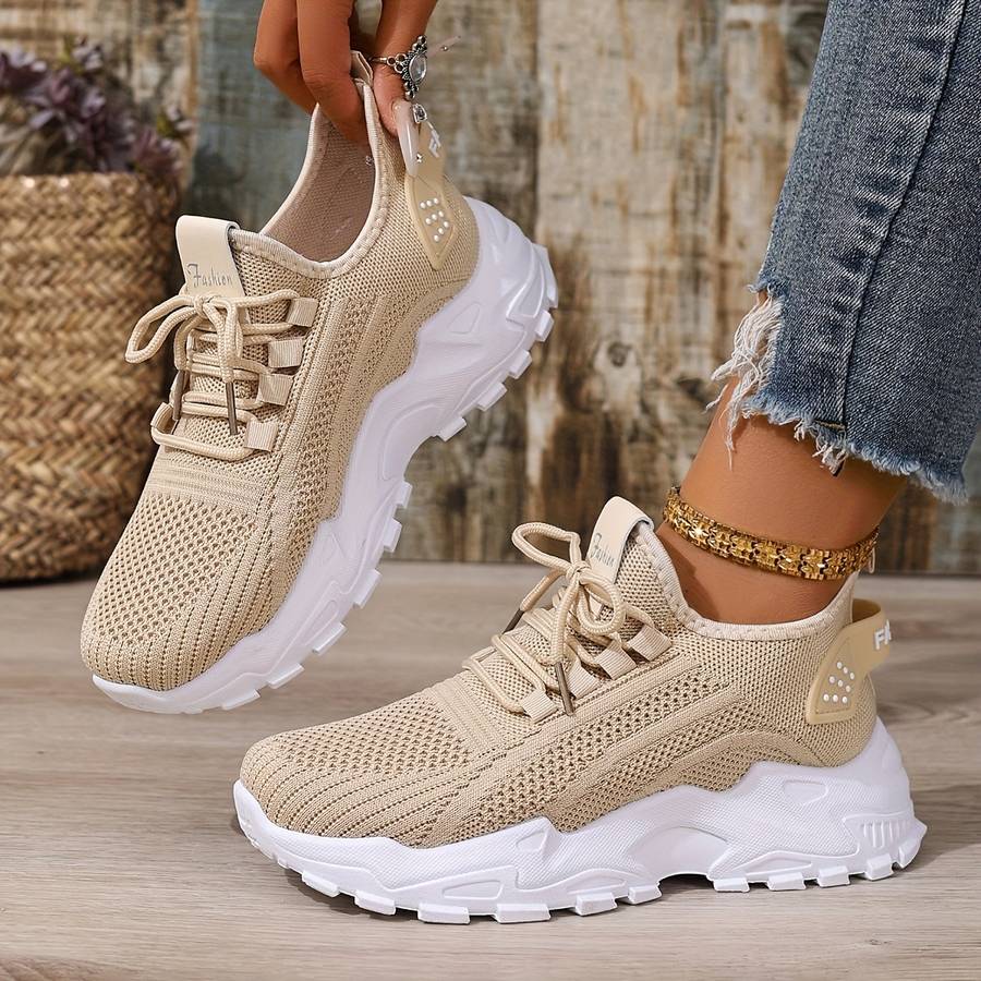 Women S Sneakers Color Light Beige Sizeuk 4