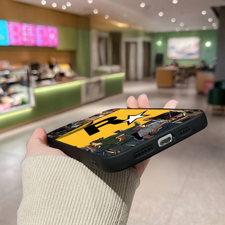 1Pc Black For iPhone X XS Character R Star Phone Case