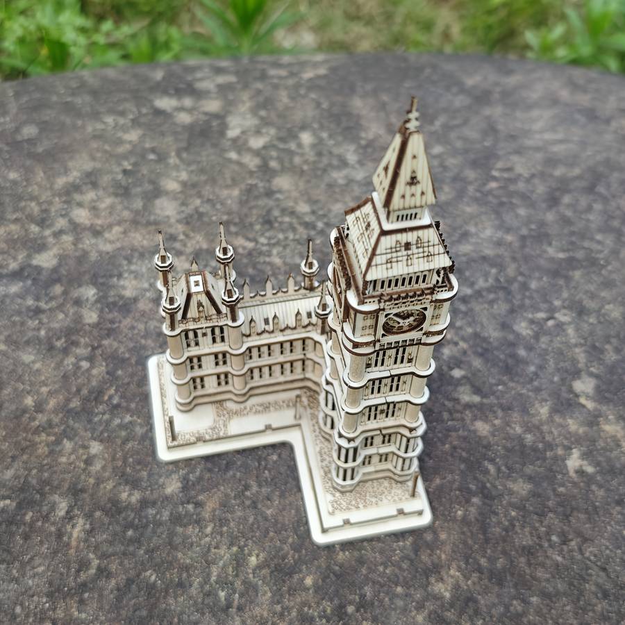 Building Toy Architectural Model Toy Set Style Bell Tower