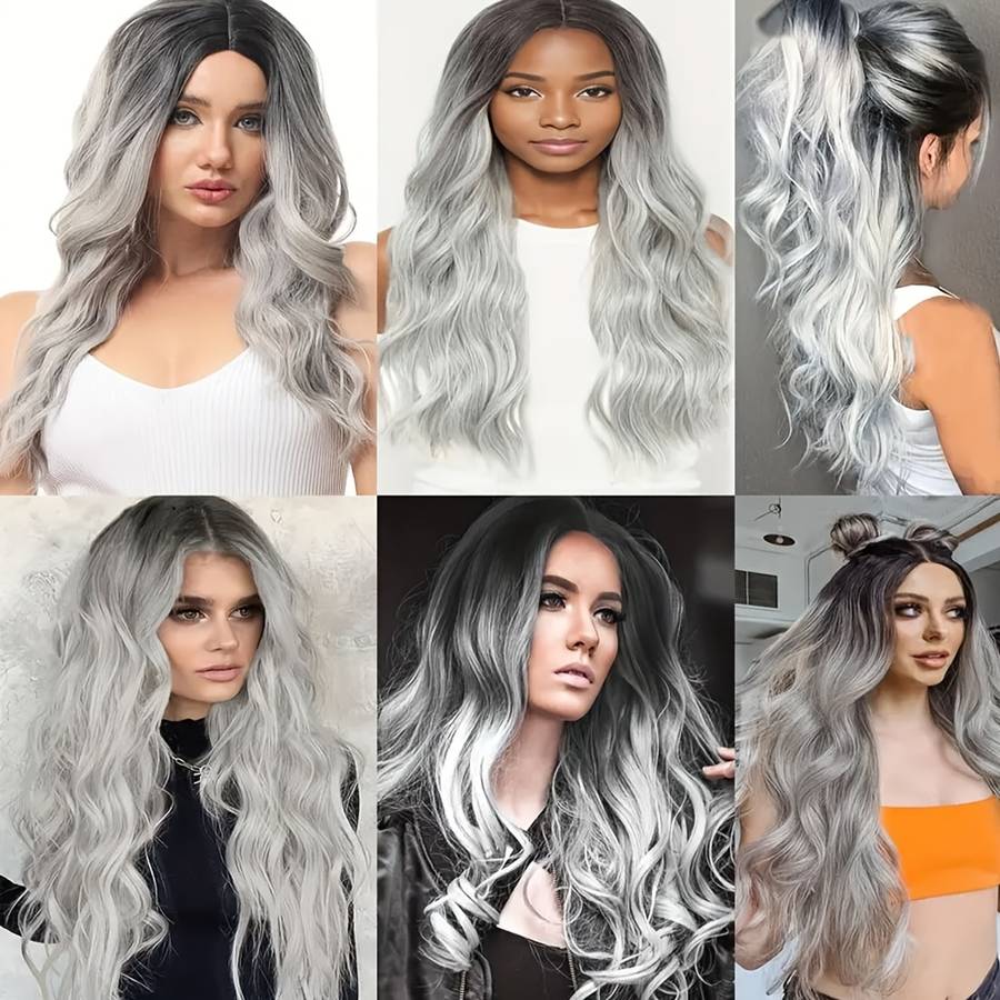 Women S Wigs 1Bgray Hair Length76.2Cm
