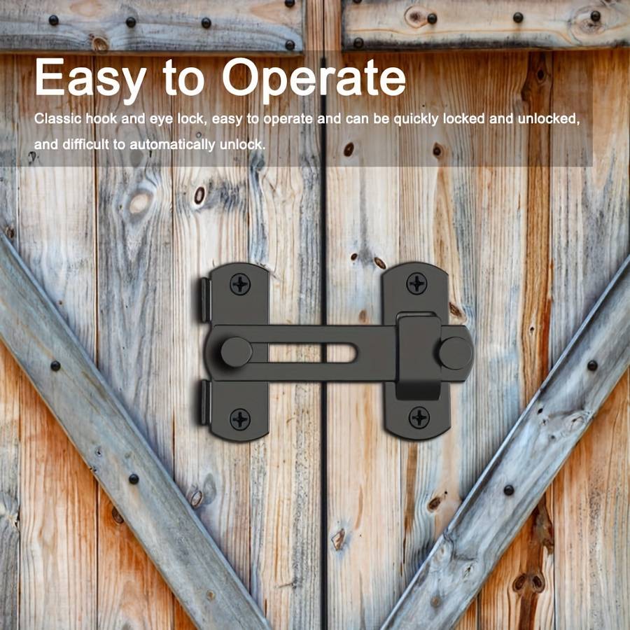Lock Color 6Pcs Black 7X5