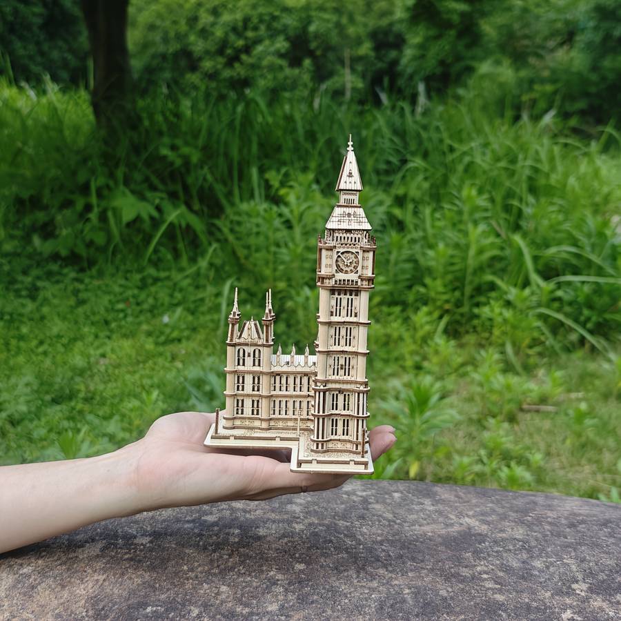 Building Toy Architectural Model Toy Set Style Bell Tower