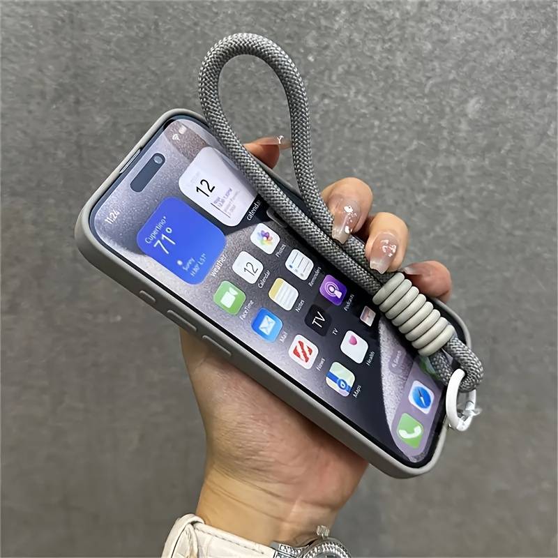 1Pc Grey For iPhone 15 Phone Case Phone Cover