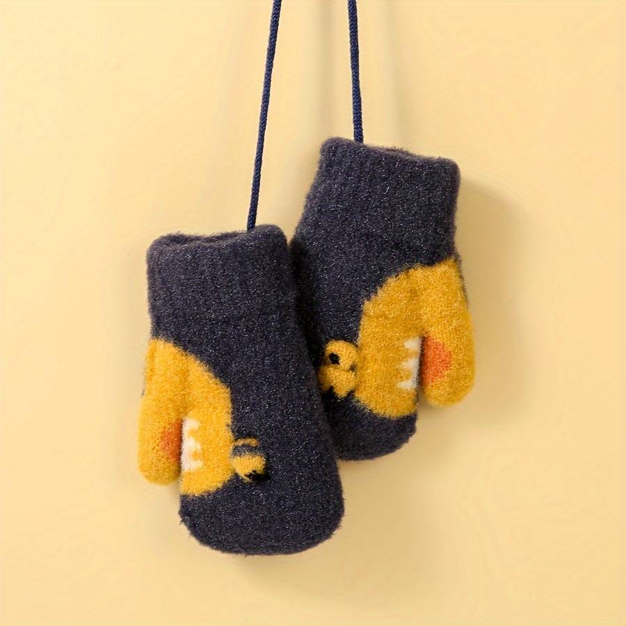 Winter Gloves Color Dark Blue Size 1 To 3 Years Old