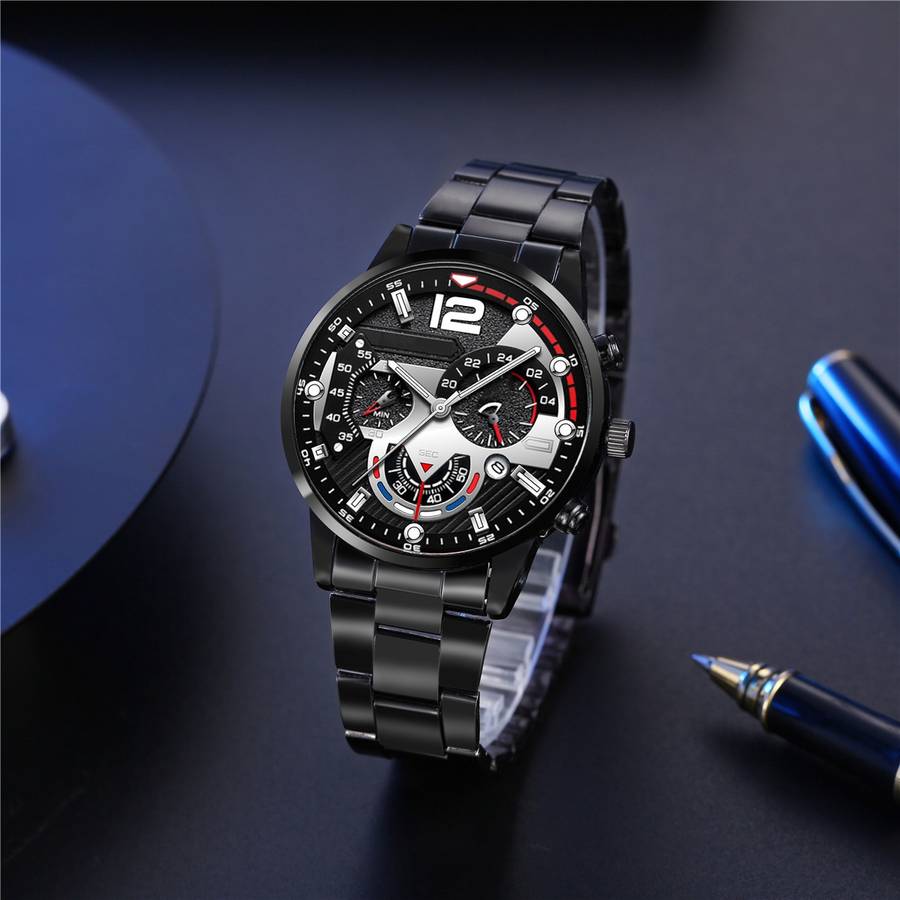 Mens Glasses Style 5Pcs Business Set