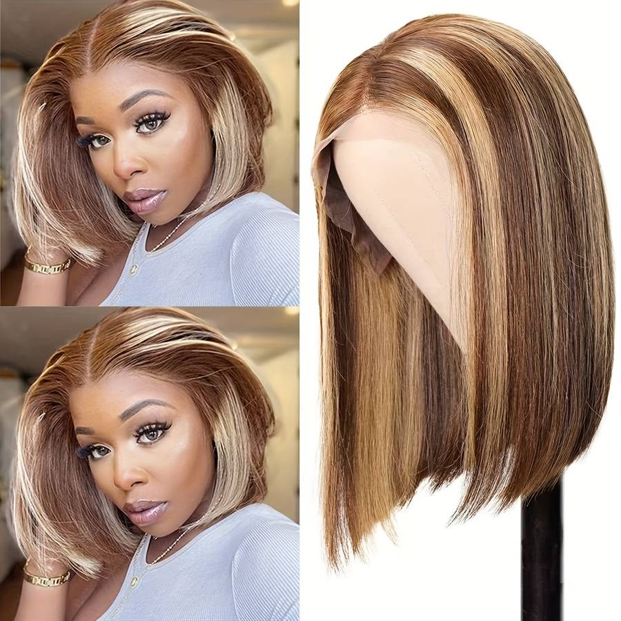 Piano Color Womens Wigs Hair Length 40.64Cm