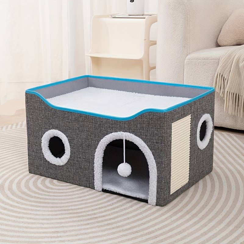 Pet Supplies Color Cat Bed Classic Style Blue