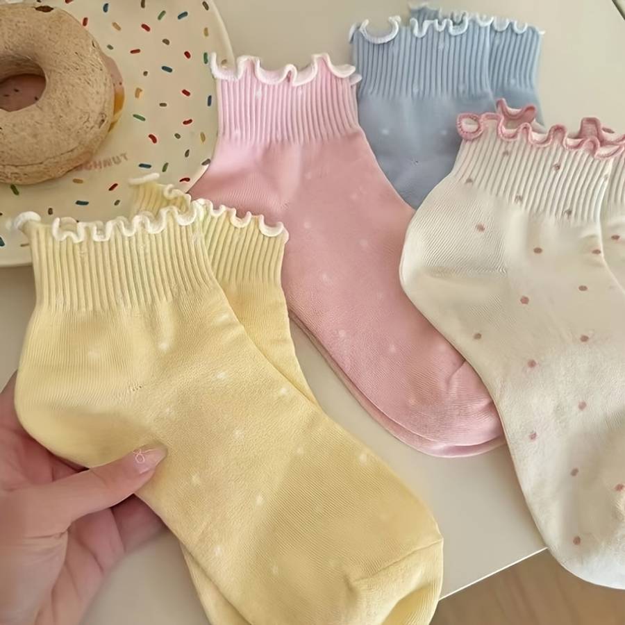 Women S Socks Color Mixed Colors5 Pairs Size Onesize