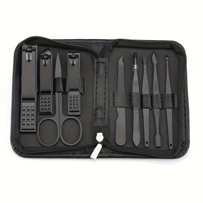 9-Piece Blue And Red Gradient Nail Clipper Set