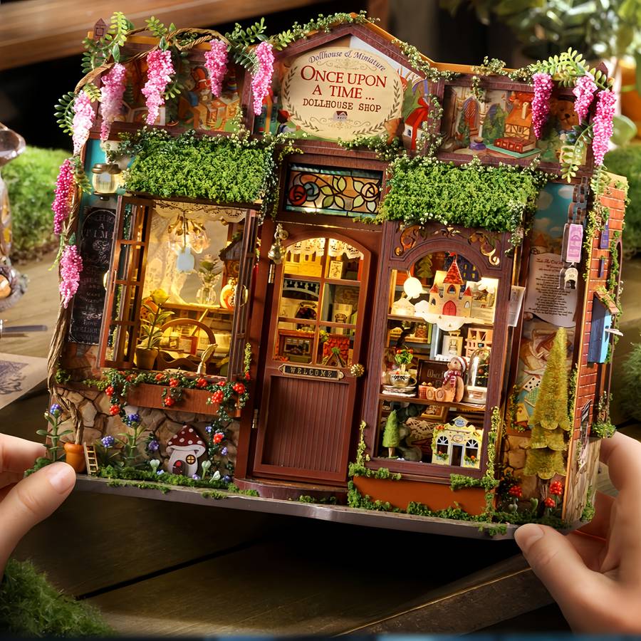 Diy Fairy Tale Kingdom Miniature House 3D Wooden Model Kit Creative Handcrafted