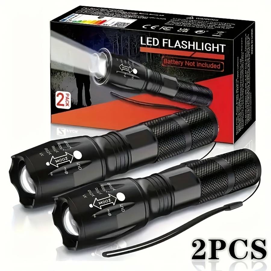 Portable Lamp Color 2Pcs Black