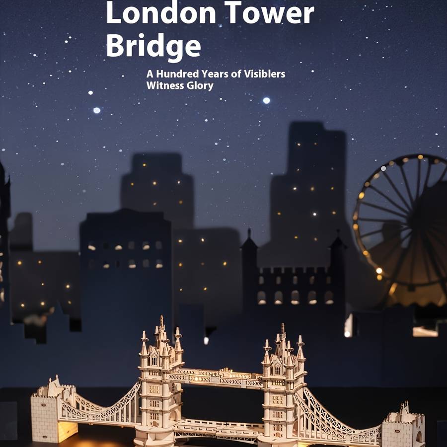 Building Toy Architectural Model Toy Set Model London Bridge Model Building Blocks Puzzle