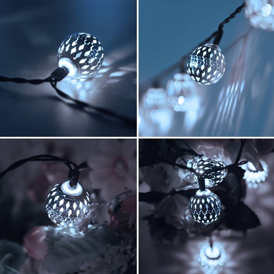 Christmas Lights White   8 Modes   Model 5M20Led5.0Meter