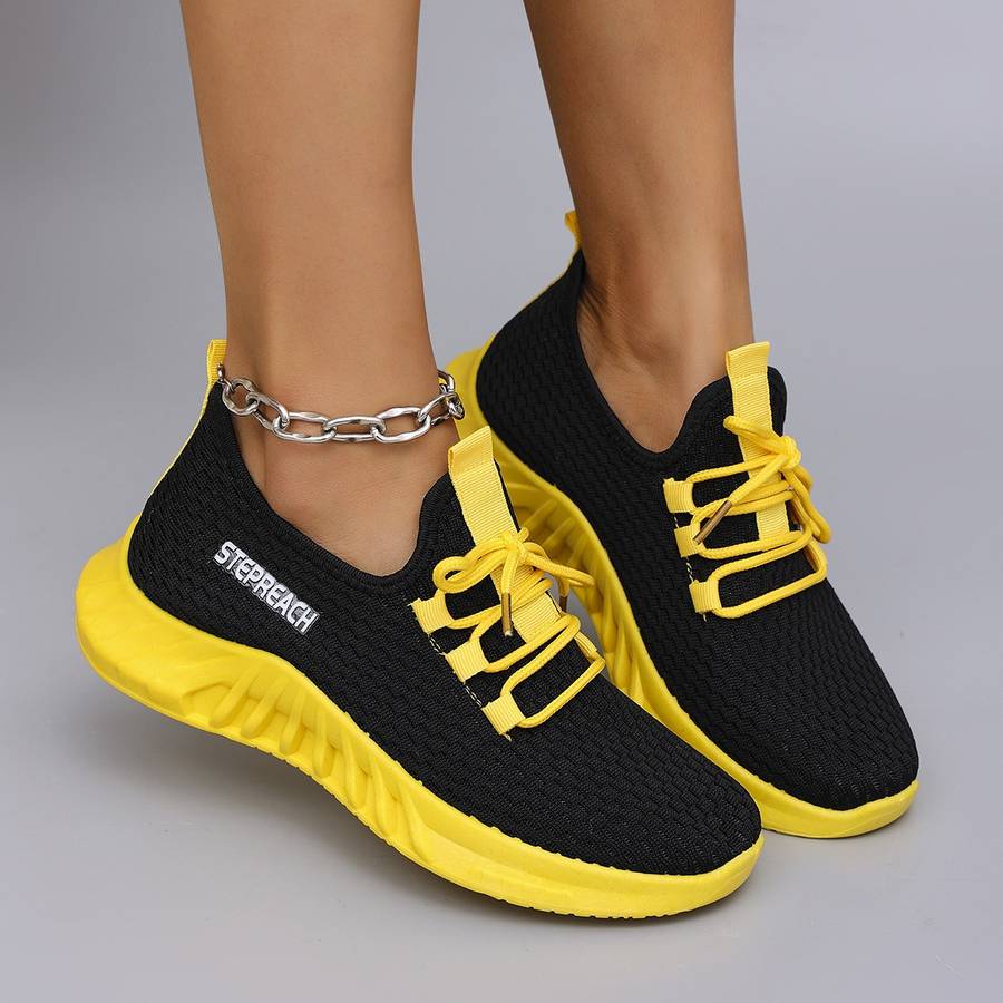 Women S Sneakers Color Black Solid Color Style Sizeuk 4