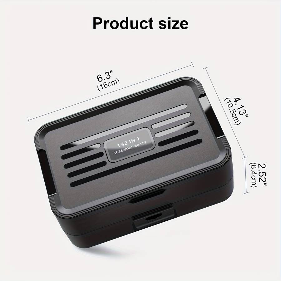 Screwdriver Bit Tool Set Color Black 132 In 1