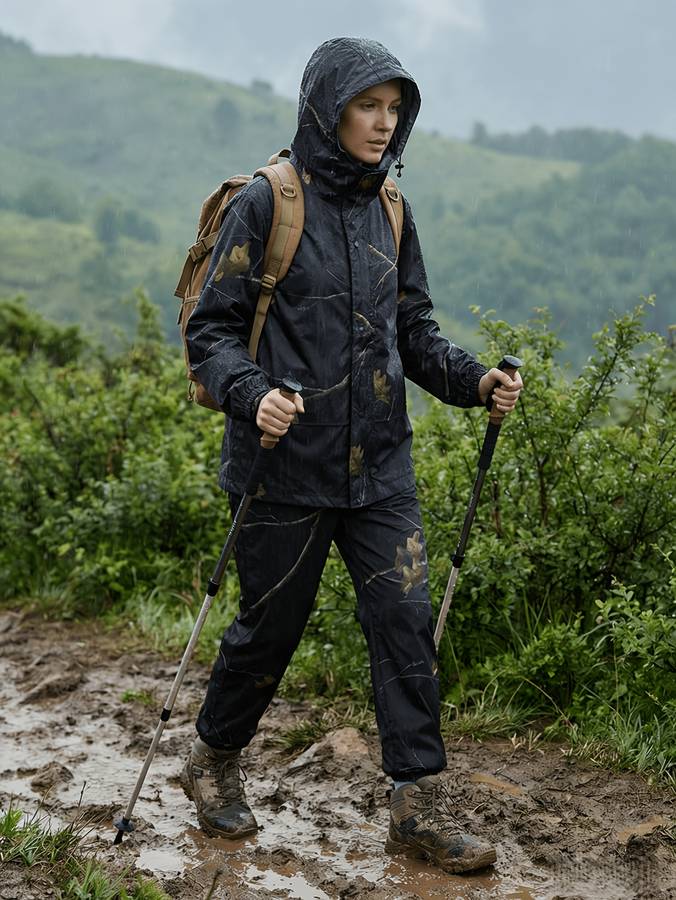 Raincoat Barkblack Size Uk S