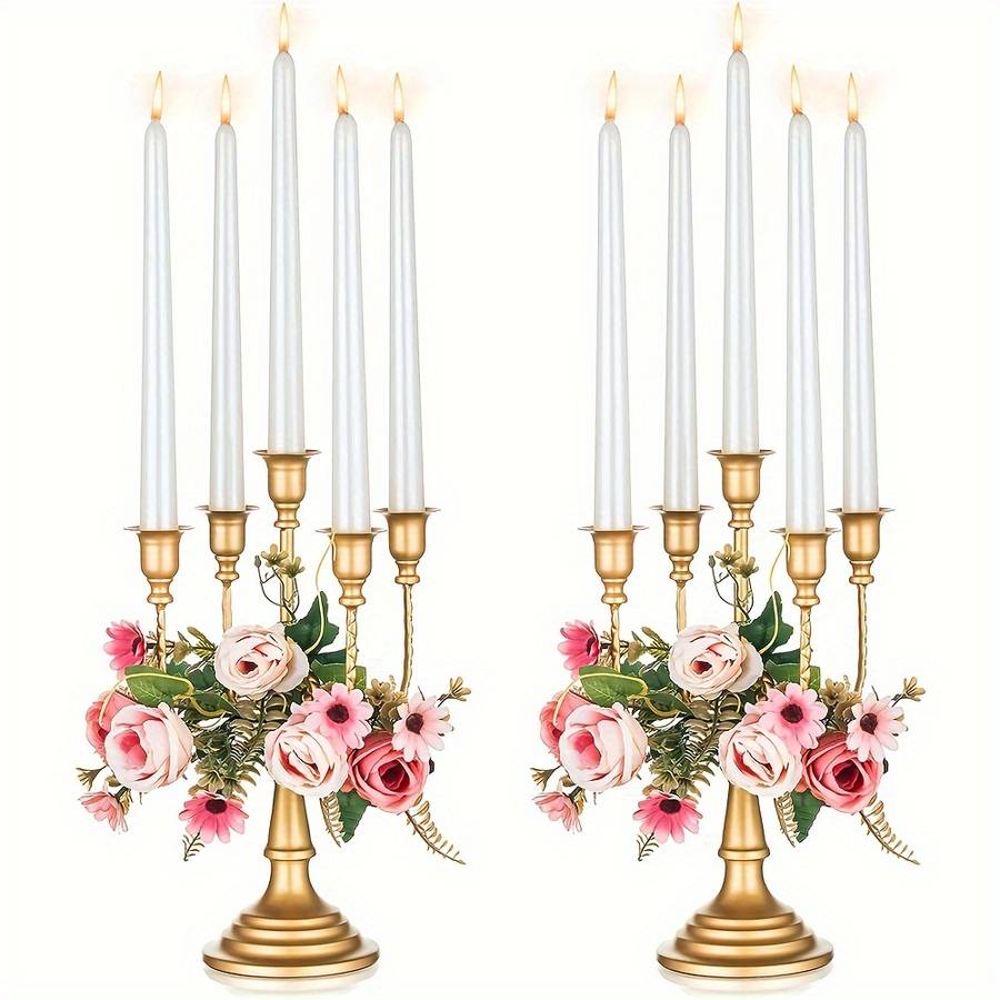 Wedding Supplies Color Golden Model 5 Arm 2Pcs