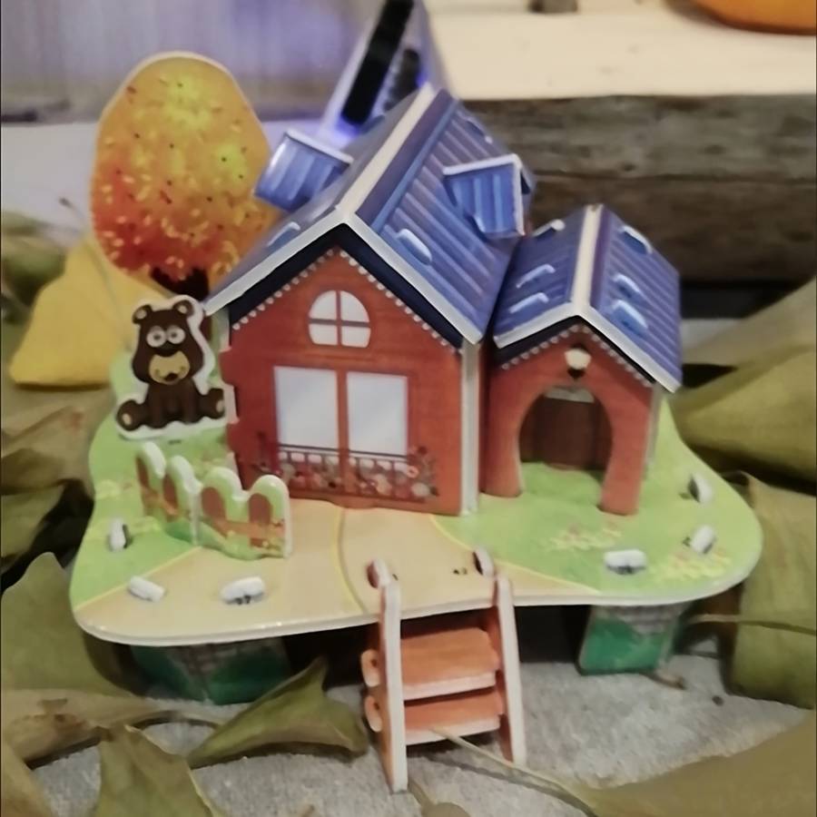 Building Toy Architectural Model Toy Set Model Four Random Styles.