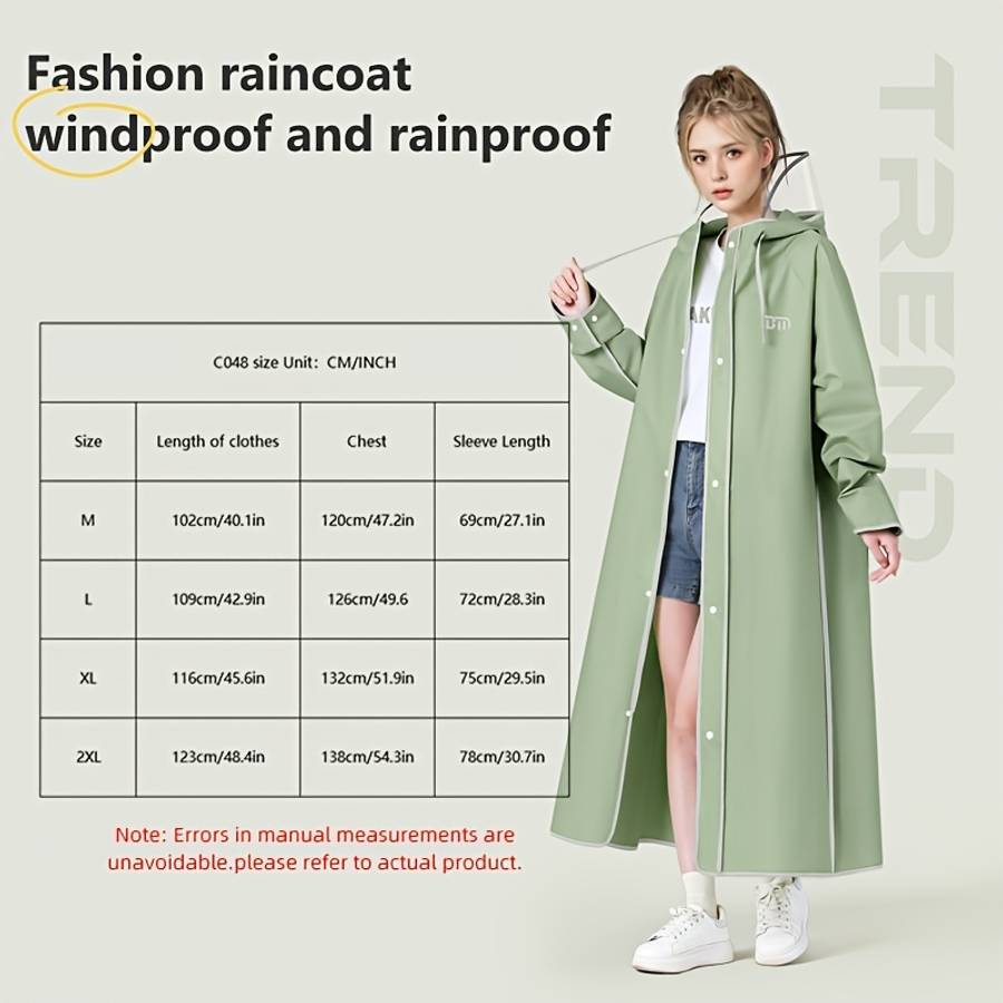 Raincoat White Size M