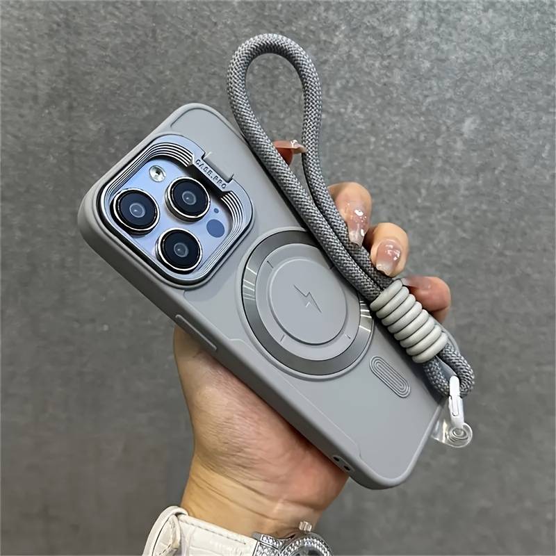 1Pc Grey For iPhone 15 Phone Case Phone Cover