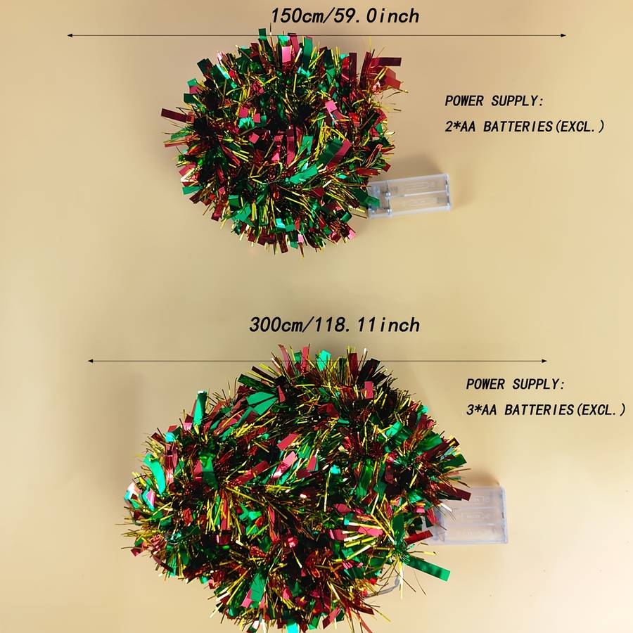 Led Christmas Garland Lights Metallic 5