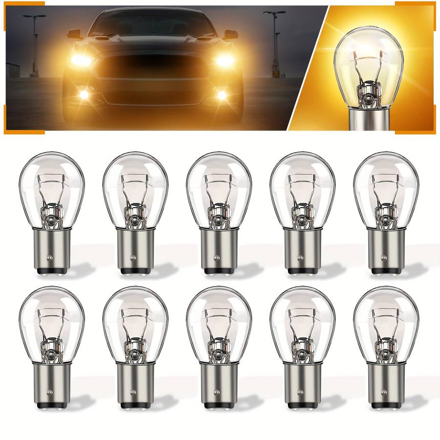 10pcs 1157 Light Bulb Replacement Bulbs for Marker Tail Running Parking And Bac