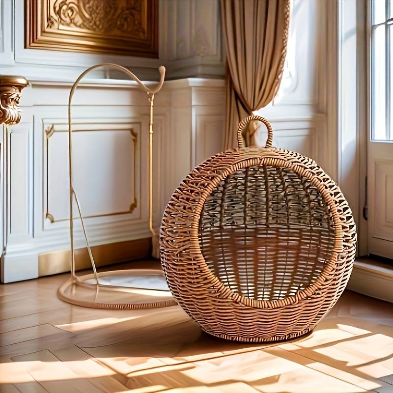 Pet supplies color Rattan Hanging Basket