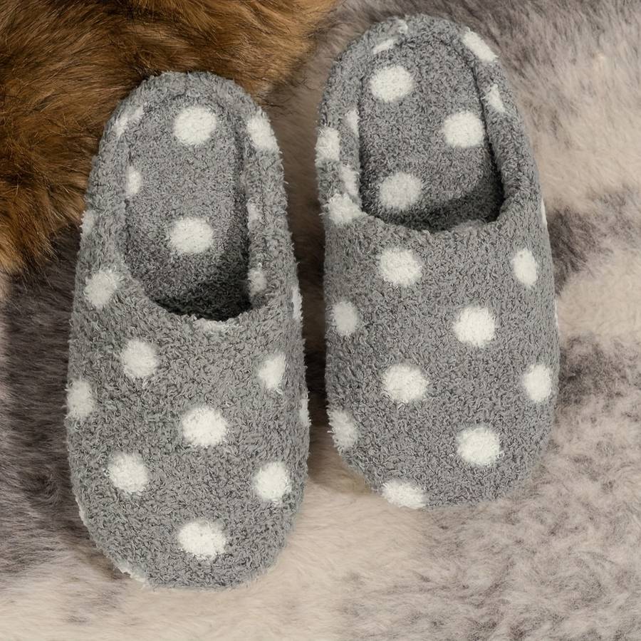 Cotton Slippers Color Silvery Grey Sizeuk 5.5-6