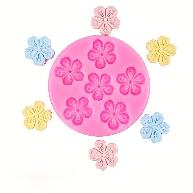 Suitable For Baking Molds Items Pink 6 Piece Cherry Blossom